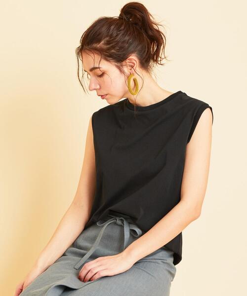 BEAUTY&YOUTH UNITED ARROWS(ビューティーアンドユースユナイテッドアローズ)の「BY∴ クリアコットンノースリーブカットソー ◆(Tシャツ/カットソー・レディース・ブラック/モカ/ナチュラル/ホワイト/ライム/ブラウン・FREE)」の19枚目の写真