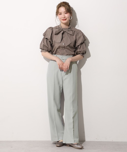 one after another NICE CLAUP（ワンアフターアナザーナイスクラップ）の「カラースラックスパンツ（スラックス・レディース・モカ/オリーブ/パープル/ピンク/ラベンダー・SMALL/MEDIUM）」の15枚目の写真