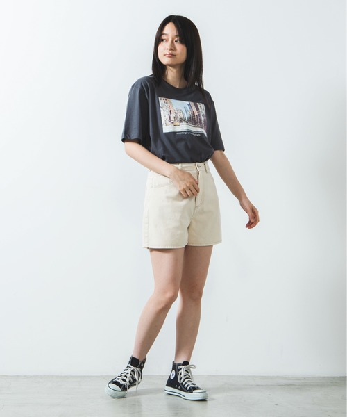 WEGO(ウィゴー)の「WEGO/カラーハイウエストショートパンツ(チノパンツ・レディース・ブラック/ライトブラウン/ナチュラル・MEDIUM/LARGE/SMALL)」の22枚目の写真