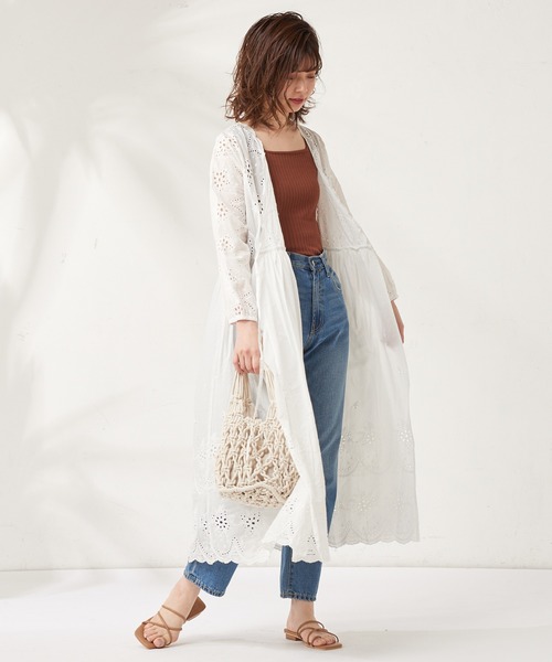 natural couture（ナチュラルクチュール）の「強撚ワイドリブニットタンク（タンクトップ・レディース・ブラック/ベージュ/ブラウン/カーキ・FREE）」の20枚目の写真