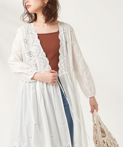 natural couture（ナチュラルクチュール）の「強撚ワイドリブニットタンク（タンクトップ・レディース・ブラック/ベージュ/ブラウン/カーキ・FREE）」の14枚目の写真