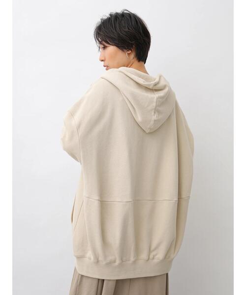 AMERICAN HOLIC（アメリカンホリック）の「バックドレープフード付き裏毛パーカー　〇＊（パーカー・レディース・ライトベージュ/オレンジ/モカ/ブルー/ブラック・FREE）」の13枚目の写真