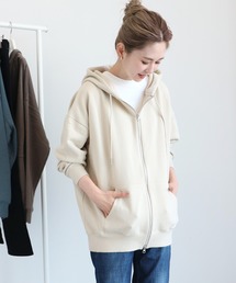 AMERICAN HOLIC | バックドレープフード付き裏毛パーカー　〇＊(パーカー)