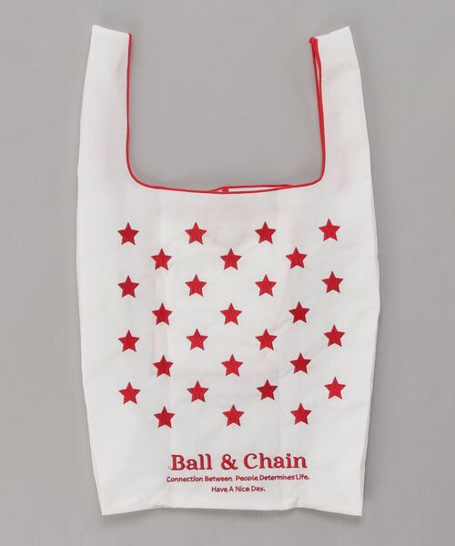 DOUBLE STANDARD CLOTHING(ダブルスタンダードクロージング)の「Star 【BALL&CHAIN】(エコバッグ/サブバッグ・レディース・ピンク/ホワイト/ブラック・FREE)」の1枚目の写真