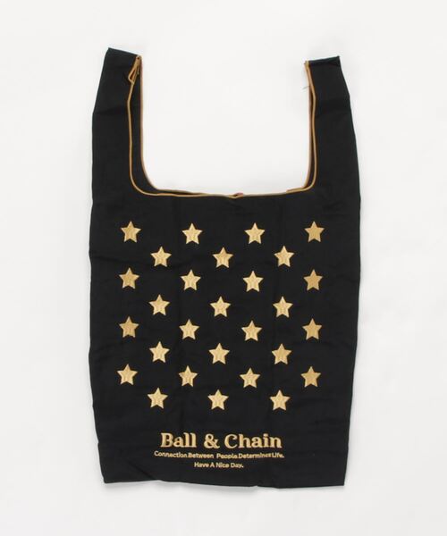 DOUBLE STANDARD CLOTHING(ダブルスタンダードクロージング)の「Star 【BALL&CHAIN】(エコバッグ/サブバッグ・レディース・ピンク/ホワイト/ブラック・FREE)」の2枚目の写真