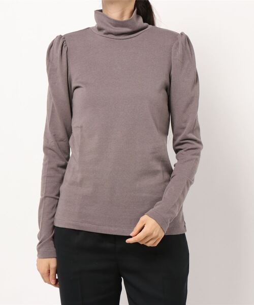 IENA(イエナ)の「コットンウールジャージータートルネック◆(Tシャツ/カットソー・レディース・アイボリー/チャコールグレー/ベージュ・FREE)」の8枚目の写真