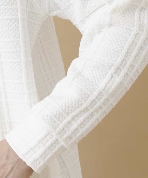 MK MICHEL KLEIN HOMME （エムケーミッシェルクランオム）の「【ワンマイルウェア】フクレチェックプルパーカー（パーカー・メンズ・ホワイト/ブラック/オレンジ・X-LARGE/MEDIUM/LARGE/51/46/48）」の14枚目の写真