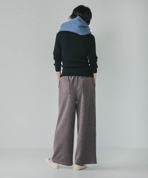 Bou Jeloud（ブージュルード）の「太フリンジボリュームストール（ストール/ショール・レディース・ライトグレー/ベージュ/オレンジ/アイボリー/ライトブルー・FREE）」の21枚目の写真