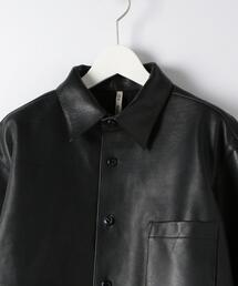 steven alan 黒 レザー ボタンシャツ Lサイズ Steven Alan（スティーブンアラン）の「＜Steven Alan＞ SHEEP