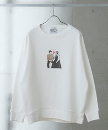 anown | プリントロゴ ドロップショルダービック裏毛スウェット【ファッションインフルエンサー ちょこび×anown 限定コラボ】(スウェット)