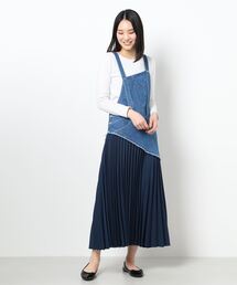 AULA AILA デニムリメイクジャンパースカート AULA AILA（アウラアイラ）の「リメイクデニムジャンパー
