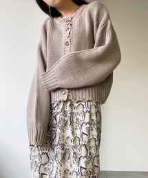 UNRELISH（アンレリッシュ）の「マルチWAYダメーシニットカーディガン（カーディガン/ボレロ）」