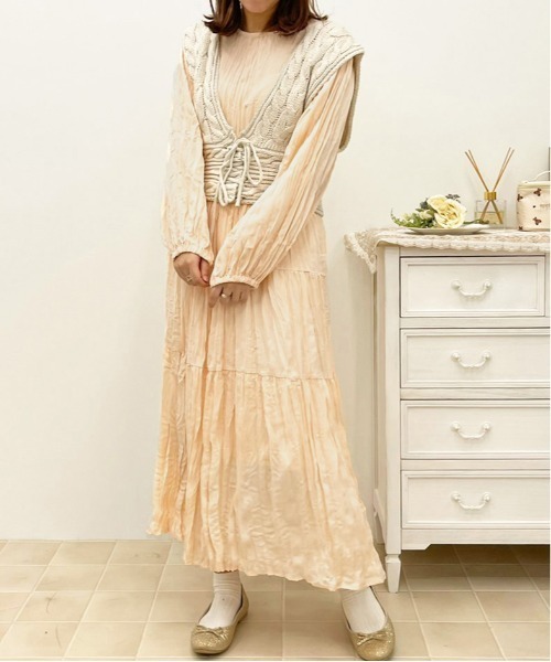 apres jour（アプレジュール）の「2WAYレースアップニットビスチェ【ZOZOTOWN限定アイテム】  【1.1】（ニット/セーター・レディース・スモークピンク/アイボリー/モカ・X-LARGE/フリー）」の11枚目の写真