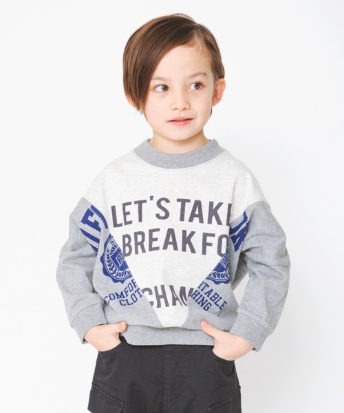セール リメイク風長袖tシャツ Tシャツ カットソー Branshes ブランシェス のファッション通販 Zozotown