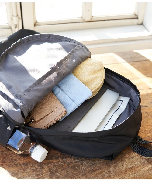 ROPE' PICNIC(ロペピクニック)の「【撥水加工】ナイロンツイルリュック(バックパック/リュック・レディース・ブラック/パープル系その他/ベージュ系その他2/ブラウン/キナリ・FREE)」の10枚目の写真