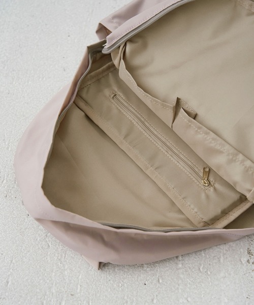 ROPE' PICNIC(ロペピクニック)の「【撥水加工】ナイロンツイルリュック(バックパック/リュック・レディース・ブラック/パープル系その他/ベージュ系その他2/ブラウン/キナリ・FREE)」の11枚目の写真
