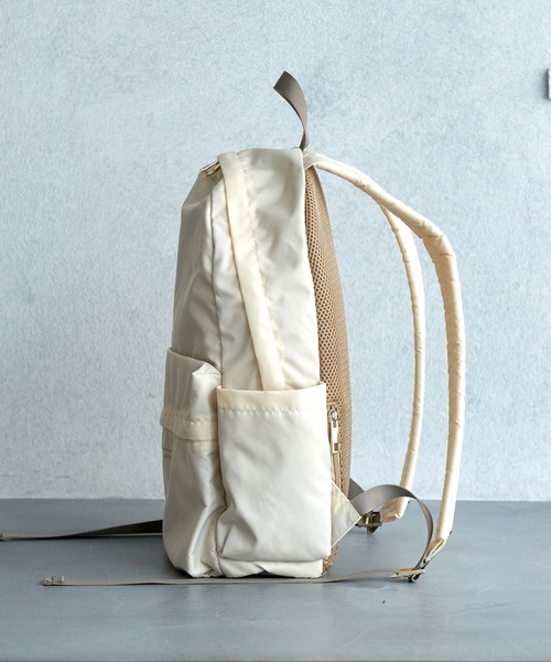 ROPE' PICNIC(ロペピクニック)の「【撥水加工】ナイロンツイルリュック(バックパック/リュック・レディース・ブラック/パープル系その他/ベージュ系その他2/ブラウン/キナリ・FREE)」の14枚目の写真