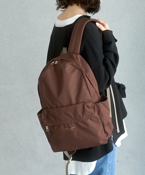 ROPE' PICNIC(ロペピクニック)の「【撥水加工】ナイロンツイルリュック(バックパック/リュック・レディース・ブラック/パープル系その他/ベージュ系その他2/ブラウン/キナリ・FREE)」の19枚目の写真