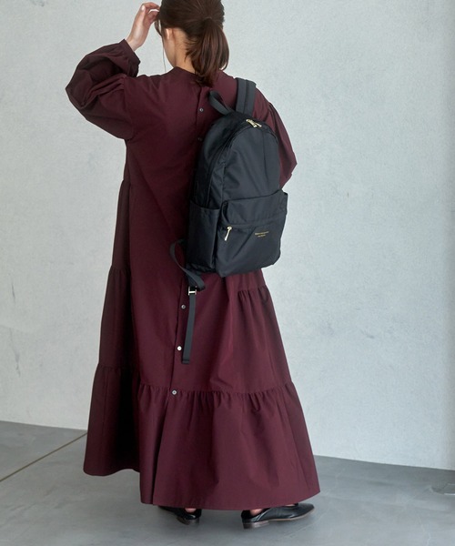 ROPE' PICNIC(ロペピクニック)の「【撥水加工】ナイロンツイルリュック(バックパック/リュック・レディース・ブラック/パープル系その他/ベージュ系その他2/ブラウン/キナリ・FREE)」の18枚目の写真