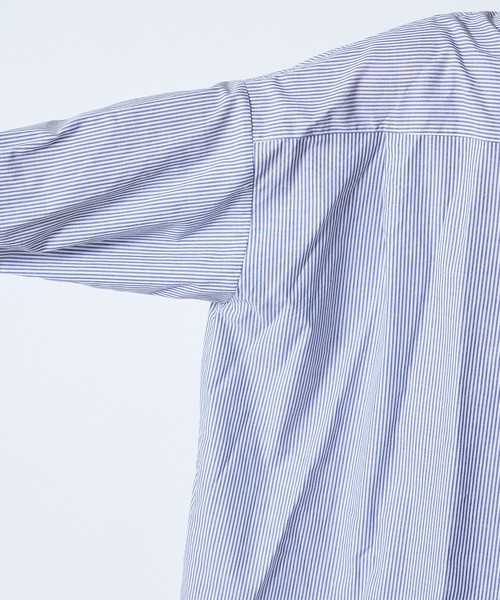 DouDou（ドゥドゥ）の「ストライプビッグチュニックシャツ（シャツ/ブラウス・レディース・ブルー・FREE）」の20枚目の写真