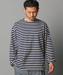 ORCIVAL | 【ORCIVAL/オーシバル】COTTON LOURD ボーダーカットソー ビッグシルエット#B241(Tシャツ/カットソー)