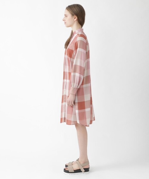 ✨定価3万円♡夏カラー✨ブルーレーベルクレストブリッジ シャツワンピース クレストブリッジチェックカラミクロスシャツドレス（ワンピース