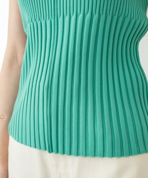 mystic（ミスティック）の「パット付ランダムリブニットキャミソール（キャミソール・レディース・ライトグレー/ブラック/オフホワイト/イエロー/グリーン/ピンク/グリーン系その他/イエロー系その他/ブラウン・FREE）」の14枚目の写真