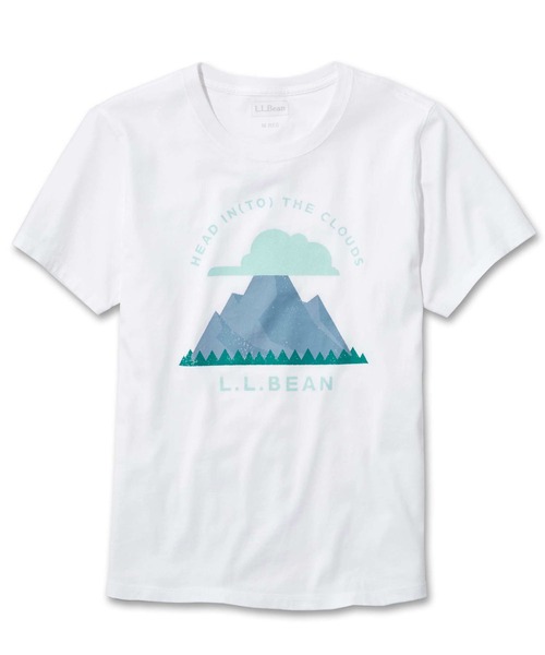 L.L.Bean(エルエルビーン)の「グラフィック・コットン・ティ、半袖 グラフィック 2 ジャパン・フィット(Tシャツ/カットソー・レディース・ホワイト系/ネイビー系/ダークネイビー/モーブ系/ブルー系/ホワイト/モーブ系1/グレイッシュブルー/ライトグレー/ライトグレー系/ネイビー系2/ネイビー系1/ピンク系/ラベンダー/ホワイト系1/ホワイト系2・SMALL/MEDIUM/LARGE/X-LARGE/X-SMALL)」の3枚目の写真