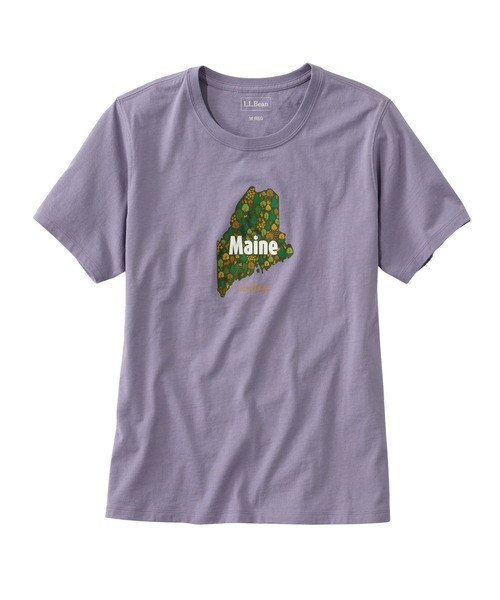 L.L.Bean(エルエルビーン)の「グラフィック・コットン・ティ、半袖 グラフィック 2 ジャパン・フィット(Tシャツ/カットソー・レディース・ホワイト系/ネイビー系/ダークネイビー/モーブ系/ブルー系/ホワイト/モーブ系1/グレイッシュブルー/ライトグレー/ライトグレー系/ネイビー系2/ネイビー系1/ピンク系/ラベンダー/ホワイト系1/ホワイト系2・SMALL/MEDIUM/LARGE/X-LARGE/X-SMALL)」の13枚目の写真