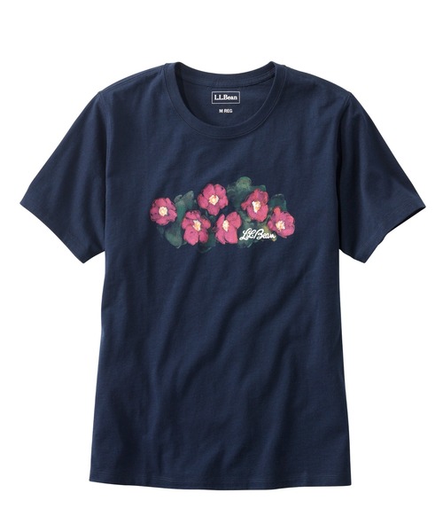 L.L.Bean(エルエルビーン)の「グラフィック・コットン・ティ、半袖 グラフィック 2 ジャパン・フィット(Tシャツ/カットソー・レディース・ホワイト系/ネイビー系/ダークネイビー/モーブ系/ブルー系/ホワイト/モーブ系1/グレイッシュブルー/ライトグレー/ライトグレー系/ネイビー系2/ネイビー系1/ピンク系/ラベンダー/ホワイト系1/ホワイト系2・SMALL/MEDIUM/LARGE/X-LARGE/X-SMALL)」の10枚目の写真