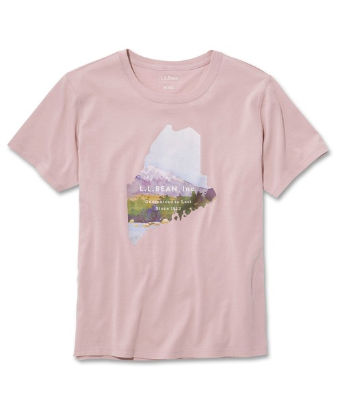 L.L.Bean(エルエルビーン)の「グラフィック・コットン・ティ、半袖 グラフィック 2 ジャパン・フィット(Tシャツ/カットソー・レディース・ホワイト系/ネイビー系/ダークネイビー/モーブ系/ブルー系/ホワイト/モーブ系1/グレイッシュブルー/ライトグレー/ライトグレー系/ネイビー系2/ネイビー系1/ピンク系/ラベンダー/ホワイト系1/ホワイト系2・SMALL/MEDIUM/LARGE/X-LARGE/X-SMALL)」の15枚目の写真