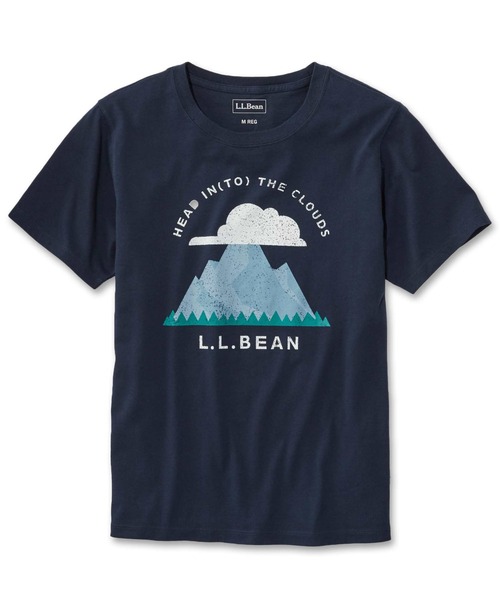 L.L.Bean(エルエルビーン)の「グラフィック・コットン・ティ、半袖 グラフィック 2 ジャパン・フィット(Tシャツ/カットソー・レディース・ホワイト系/ネイビー系/ダークネイビー/モーブ系/ブルー系/ホワイト/モーブ系1/グレイッシュブルー/ライトグレー/ライトグレー系/ネイビー系2/ネイビー系1/ピンク系/ラベンダー/ホワイト系1/ホワイト系2・SMALL/MEDIUM/LARGE/X-LARGE/X-SMALL)」の8枚目の写真