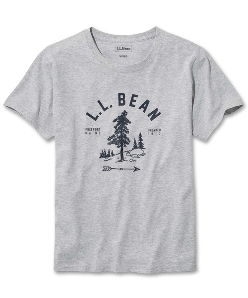 L.L.Bean(エルエルビーン)の「グラフィック・コットン・ティ、半袖 グラフィック 2 ジャパン・フィット(Tシャツ/カットソー・レディース・ホワイト系/ネイビー系/ダークネイビー/モーブ系/ブルー系/ホワイト/モーブ系1/グレイッシュブルー/ライトグレー/ライトグレー系/ネイビー系2/ネイビー系1/ピンク系/ラベンダー/ホワイト系1/ホワイト系2・SMALL/MEDIUM/LARGE/X-LARGE/X-SMALL)」の5枚目の写真
