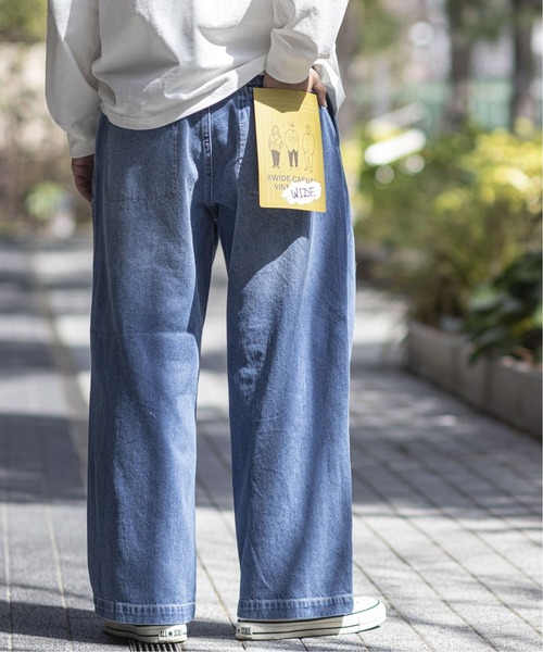 B.C STOCK（ベーセーストック）の「[WC]DAD ワイドデニムパンツ（デニムパンツ・メンズ・ネイビー/ブルー系その他・LARGE/MEDIUM/SMALL）」の4枚目の写真