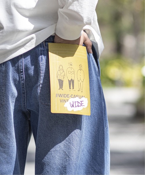 B.C STOCK（ベーセーストック）の「[WC]DAD ワイドデニムパンツ（デニムパンツ・メンズ・ネイビー/ブルー系その他・LARGE/MEDIUM/SMALL）」の8枚目の写真