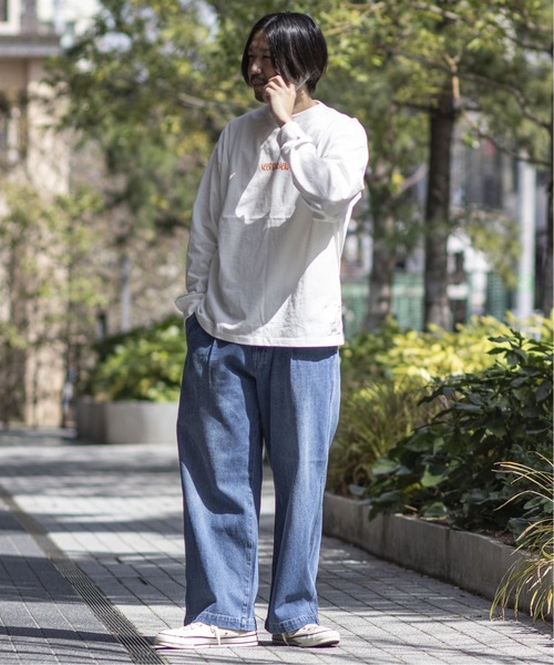 B.C STOCKシャツ　BENO デニムパンツ　セット売り B.C STOCK｜[B.A.C.D] 13oz ワイドストレートデニムパンツ