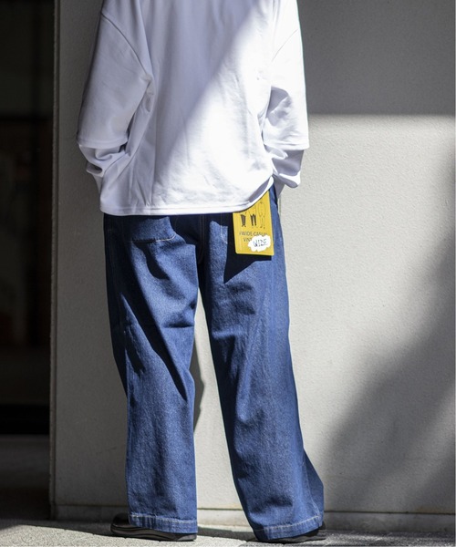 B.C STOCK（ベーセーストック）の「[WC]DAD ワイドデニムパンツ（デニムパンツ・メンズ・ネイビー/ブルー系その他・LARGE/MEDIUM/SMALL）」の3枚目の写真