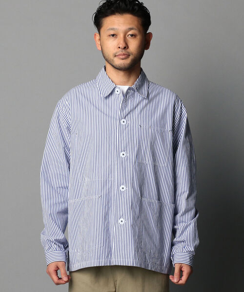 GLOSTER(グロスター)の「シャツカバーオール(カバーオール・メンズ・ホワイト系その他4/キャメル/ネイビー・S/M/L)」の16枚目の写真