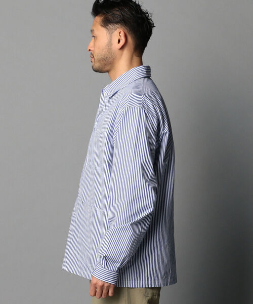 GLOSTER(グロスター)の「シャツカバーオール(カバーオール・メンズ・ホワイト系その他4/キャメル/ネイビー・S/M/L)」の5枚目の写真