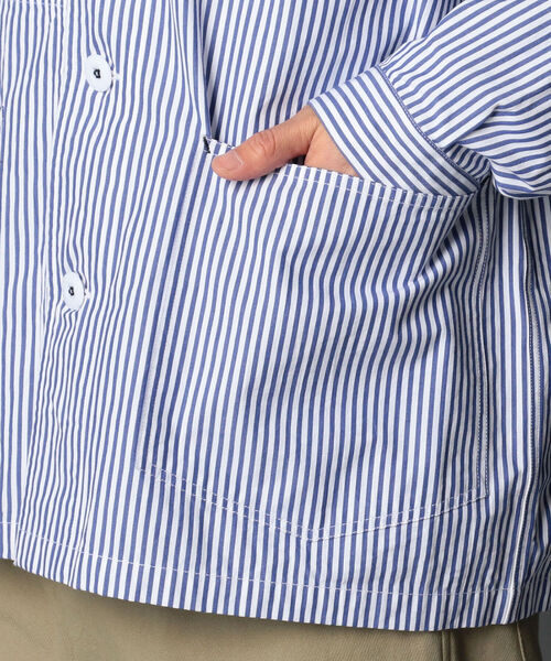 GLOSTER(グロスター)の「シャツカバーオール(カバーオール・メンズ・ホワイト系その他4/キャメル/ネイビー・S/M/L)」の6枚目の写真