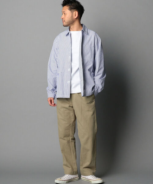 GLOSTER(グロスター)の「シャツカバーオール(カバーオール・メンズ・ホワイト系その他4/キャメル/ネイビー・S/M/L)」の15枚目の写真