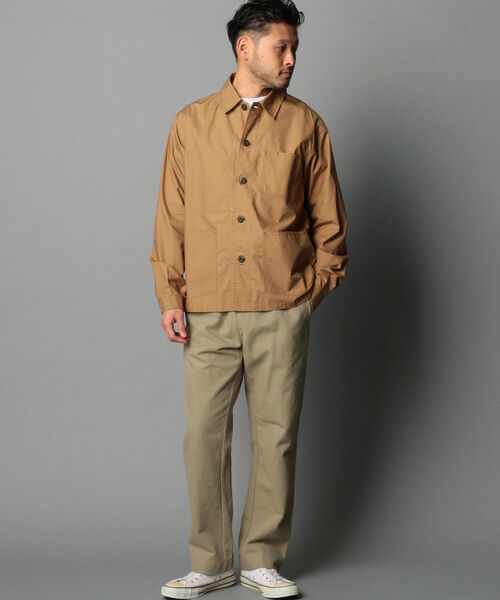 GLOSTER(グロスター)の「シャツカバーオール(カバーオール・メンズ・ホワイト系その他4/キャメル/ネイビー・S/M/L)」の7枚目の写真