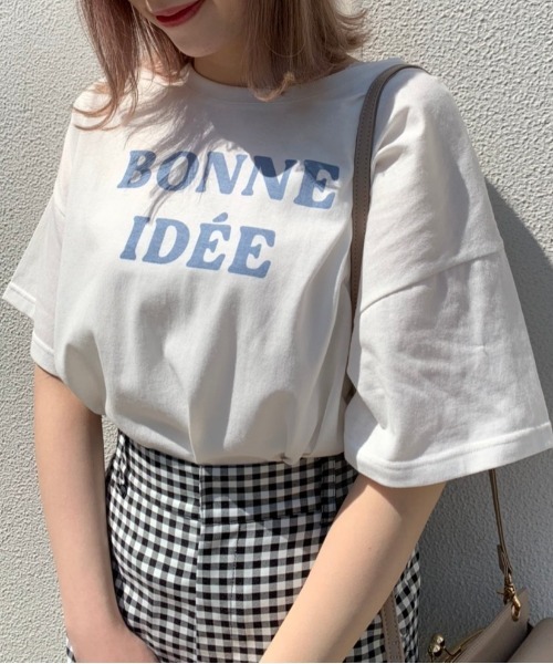 OLIVE des OLIVE（オリーブデオリーブ）の「Reiwa後ろレースアップアソートT（Tシャツ/カットソー・レディース・グレイッシュベージュ/サックスブルー/オフホワイト/ネイビー/ブルー系その他/ピンク系その他・FREE）」の2枚目の写真