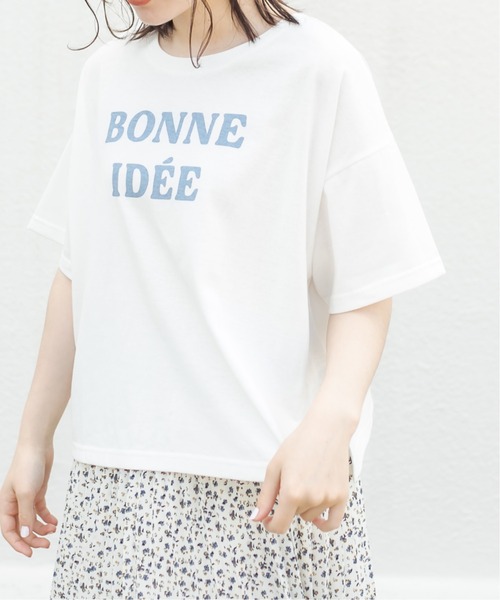 OLIVE des OLIVE（オリーブデオリーブ）の「Reiwa後ろレースアップアソートT（Tシャツ/カットソー・レディース・グレイッシュベージュ/サックスブルー/オフホワイト/ネイビー/ブルー系その他/ピンク系その他・FREE）」の7枚目の写真