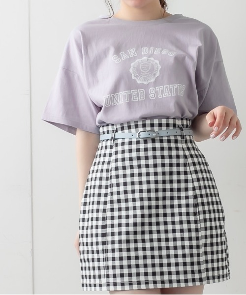 OLIVE des OLIVE（オリーブデオリーブ）の「Reiwa後ろレースアップアソートT（Tシャツ/カットソー・レディース・グレイッシュベージュ/サックスブルー/オフホワイト/ネイビー/ブルー系その他/ピンク系その他・FREE）」の21枚目の写真