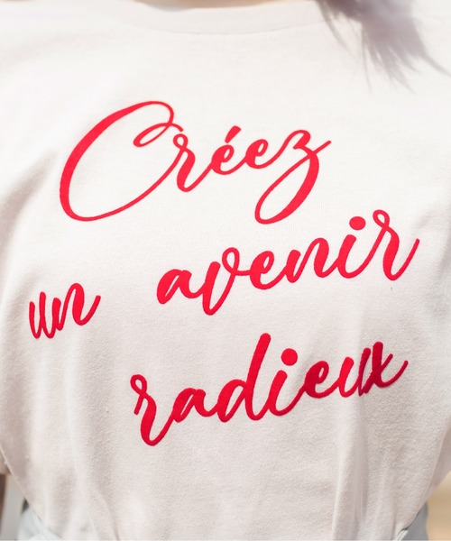 OLIVE des OLIVE（オリーブデオリーブ）の「Reiwa後ろレースアップアソートT（Tシャツ/カットソー・レディース・グレイッシュベージュ/サックスブルー/オフホワイト/ネイビー/ブルー系その他/ピンク系その他・FREE）」の12枚目の写真