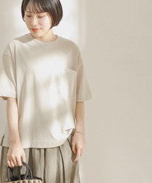FORK&SPOON 強撚天竺カラーステッチ半袖Tシャツ