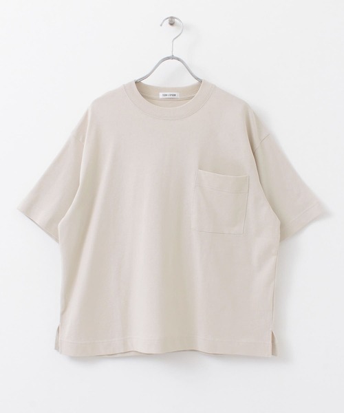 FORK&SPOON(フォークアンドスプーン)の「FORK&SPOON 強撚天竺カラーステッチ半袖Tシャツ(Tシャツ/カットソー・レディース・ブラック/オフホワイト/アイボリー・ONE)」の21枚目の写真