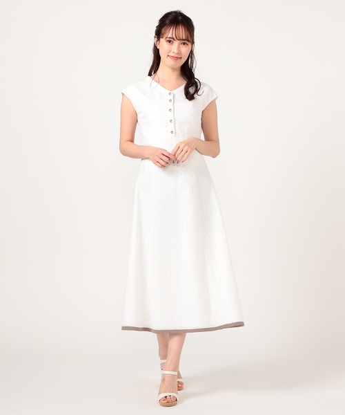 Passe レッセパッセ のファッション Laisse コットン刺繍サマーワンピース ワンピース ワンピース Laisse