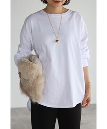 Bonjour Sagan | 【2021-2022 A/W 新色追加】ラウンドカットカットソー(Tシャツ/カットソー)
